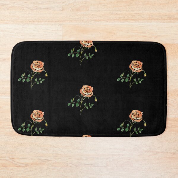 Item preview, Seamless black pattern rose watercolor illustration designed and sold by Yana Mustafina | Boho Soulful Designs.