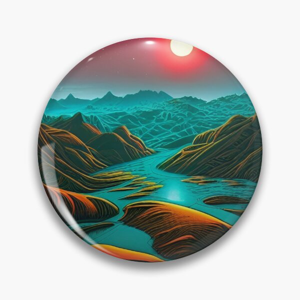 Item preview, Mountainous Landscape of a Distant Alien Planet 1 designed and sold by Caregiverology.