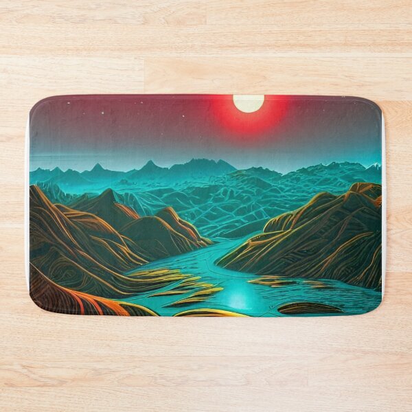 Item preview, Mountainous Landscape of a Distant Alien Planet 1 designed and sold by Caregiverology.