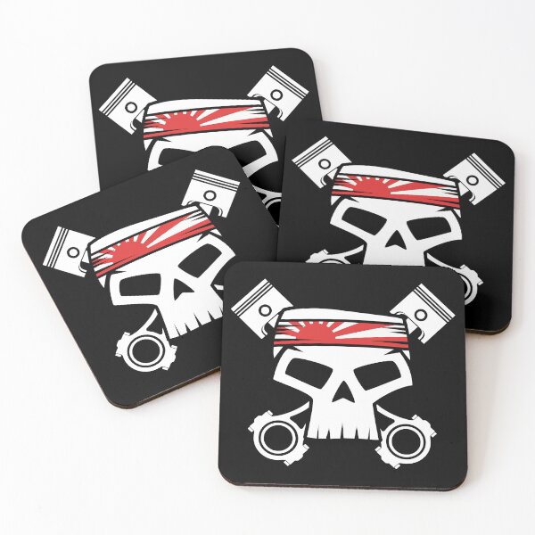 Item preview, JDM Racing Skull designed and sold by CUTOCARS-SHOP.