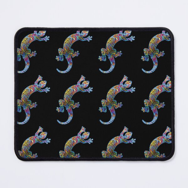 Item preview, COLORFUL GECKO LIZARD IN TRIBAL HIPPIE STYLE designed and sold by ittybittyowl.