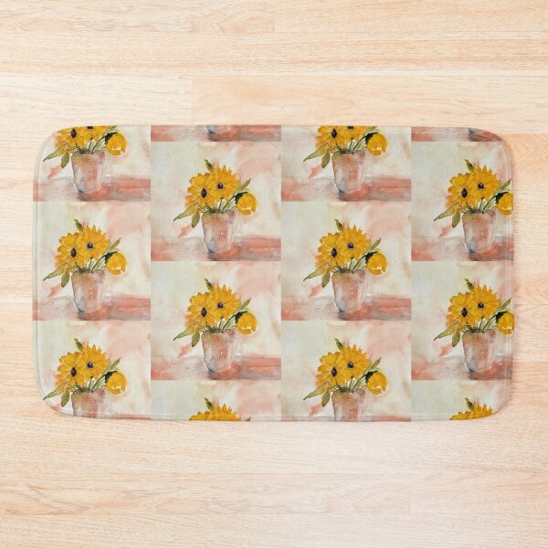 Item preview, Bae with bright yellow sunflowers.  designed and sold by watercolorsLiz.