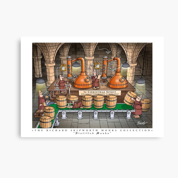 Rich Skipworth Monks Collection: 'Distilled Monks' Canvas Print