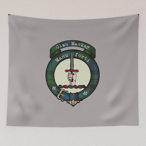 Item preview, Mackay Scottish Clan Surname crest tartan designed and sold by BagTown Clans.