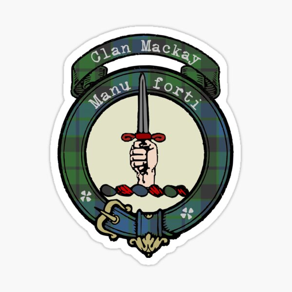 Item preview, Mackay Scottish Clan Surname crest tartan designed and sold by BagTown Clans.