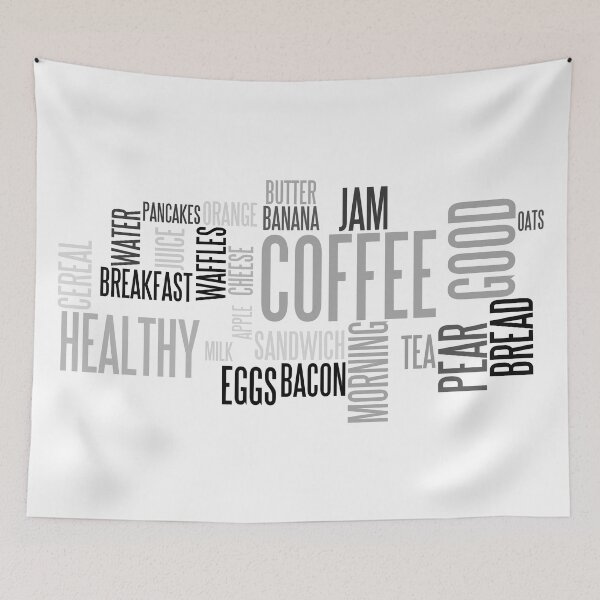 Item preview, Breakfast word cloud designed and sold by Arc1.