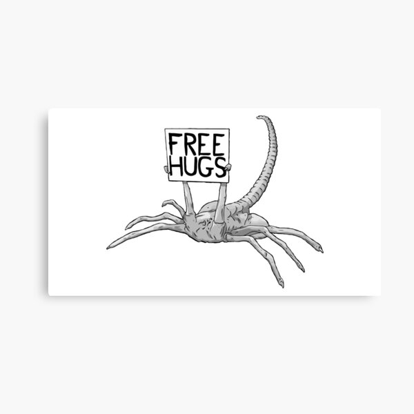 face hugger free hug xenomorph Canvas Print