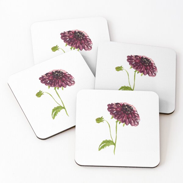 Item preview, Watercolor dahlia illustration single object designed and sold by Yana Mustafina | Boho Soulful Designs.