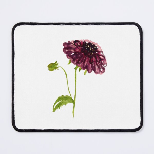 Item preview, Watercolor dahlia illustration single object designed and sold by Yana Mustafina | Boho Soulful Designs.