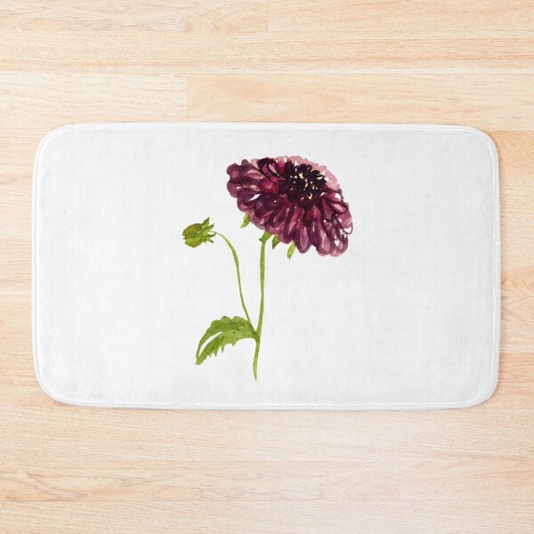 Item preview, Watercolor dahlia illustration single object designed and sold by Yana Mustafina | Boho Soulful Designs.