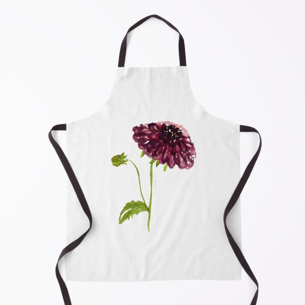 Item preview, Watercolor dahlia illustration single object designed and sold by Yana Mustafina | Boho Soulful Designs.