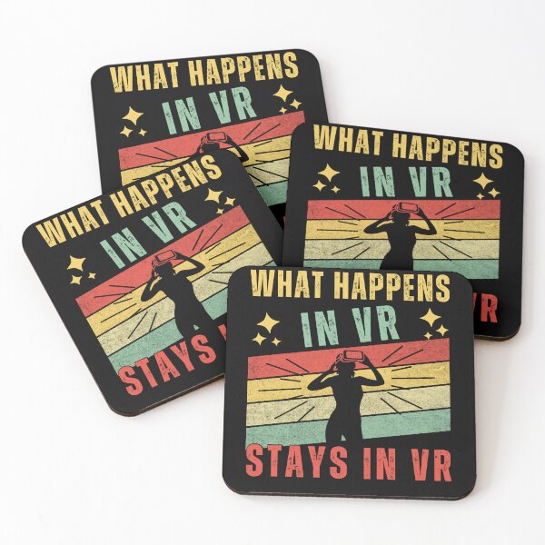 Item preview, Lo que sucede en la realidad virtual se queda en la realidad virtual Chicas de realidad virtual designed and sold by DadJokeDescript.