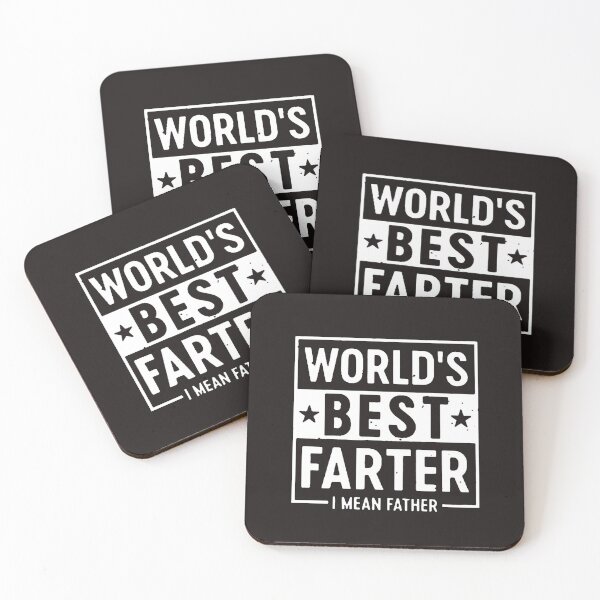 Aperçu de l'œuvre World's Best Farter, I Mean Father2 Funny Gifts for Dad, Husband & Humor Gifts for Dad, Birthday Gifts for Dad créée et vendue par Sophistical.