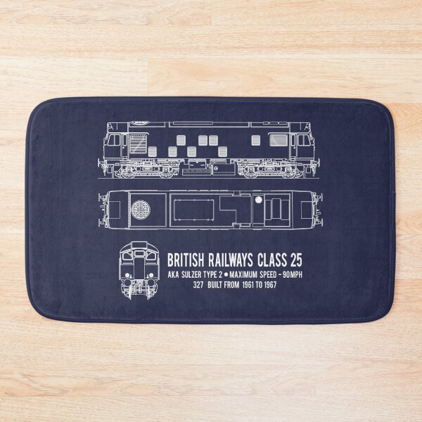 Item preview, British Railways Class 25 Sulzer Type 2 Locomotive Blueprint Diagram Gift designed and sold by Maljonic.
