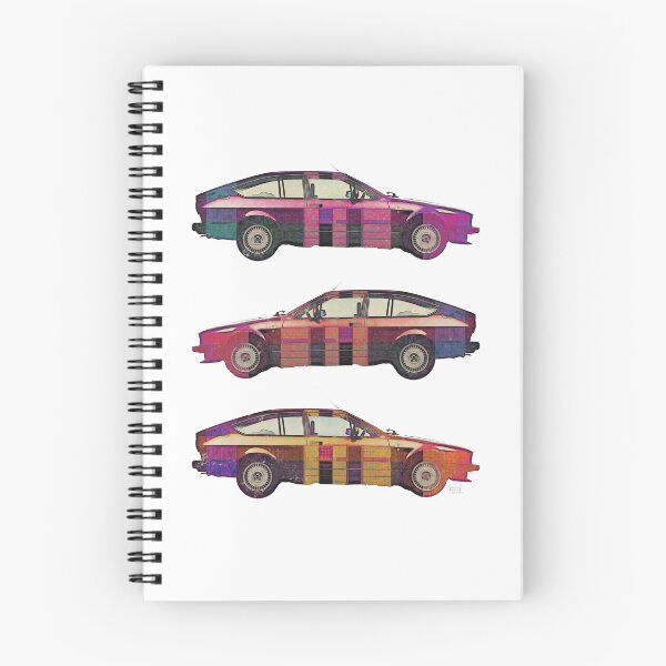 Item preview, 3 Alfa Sprint GTV pop colors designed and sold by Aaaah Eeeek  Studio.
