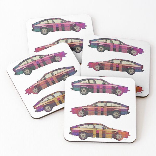 Item preview, 3 Alfa Sprint GTV pop colors designed and sold by Aaaah Eeeek  Studio.