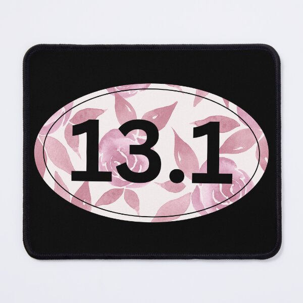 Item preview, Pink Floral, Half Marathon 13.1 designed and sold by LatterDaze.