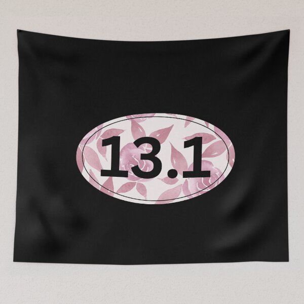 Item preview, Pink Floral, Half Marathon 13.1 designed and sold by LatterDaze.