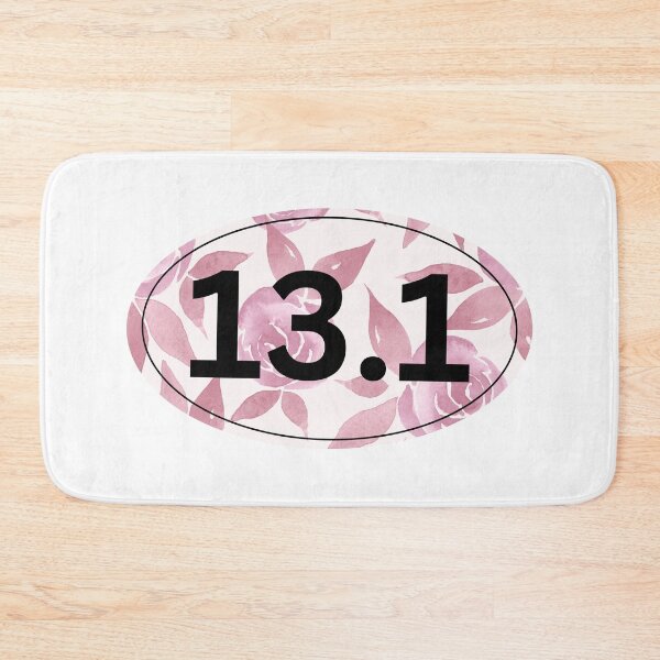 Item preview, Pink Floral, Half Marathon 13.1 designed and sold by LatterDaze.
