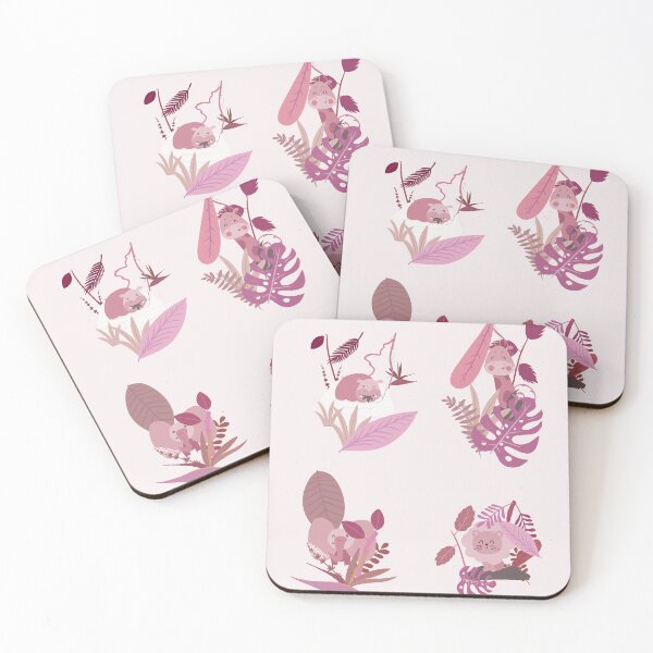 Item preview, Pink Jungle Animals designed and sold by LauraAnneArt.