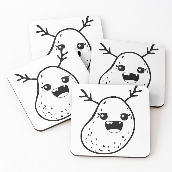 Item preview, potato deer cute face cute monster designed and sold by badbug.