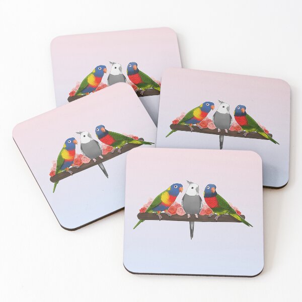 Item preview, Cute Parrots designed and sold by meruesan.