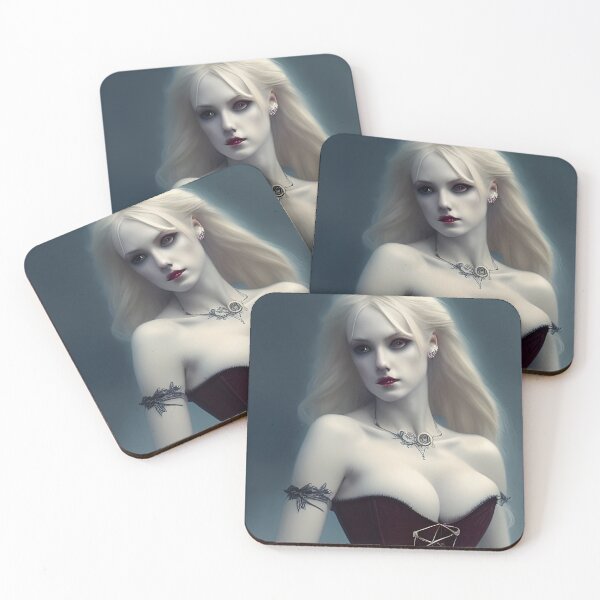 Item preview, Sexy Blonde Vampire Seductress Alluring Dark Madame Beautiful Artwork designed and sold by Eliteijr.