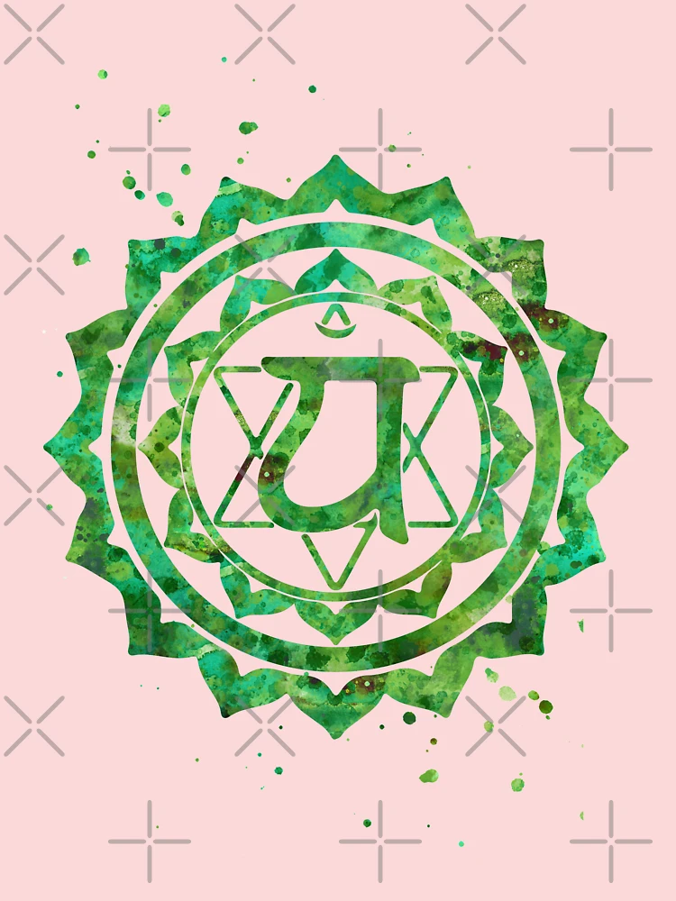 Heart Chakra Harmony - Anahata Chakra Yoga - Style mosaic Sticker