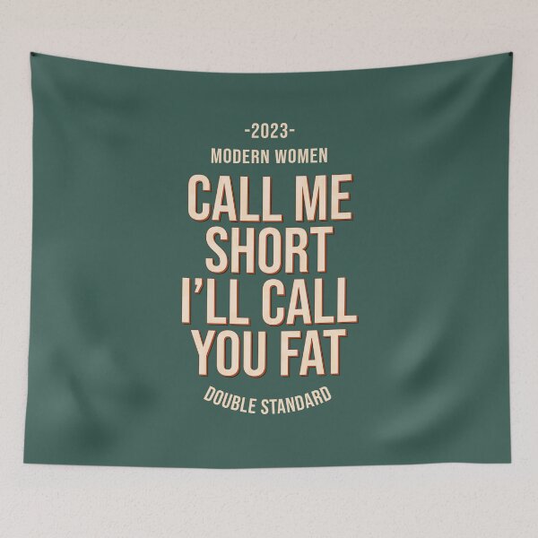 Item preview, call me short i'll call you fat, no simp designed and sold by StayWokeKings.