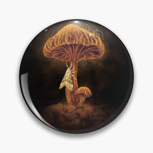 Item preview, Trippy Glowing Mushroom Art designed and sold by KyleSchusterArt.