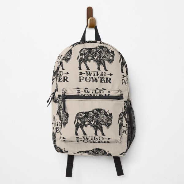 Item preview, Wild Power Bison Distressed Outdoor Mountain Bison Lover designed and sold by Myth-Creatures.