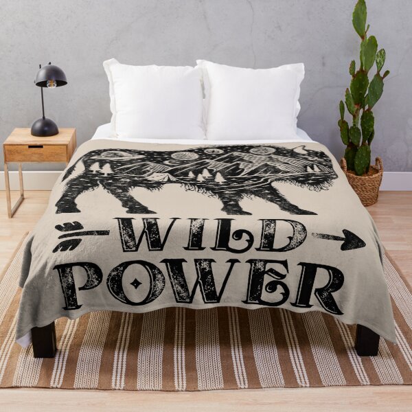 Item preview, Wild Power Bison Distressed Outdoor Mountain Bison Lover designed and sold by Myth-Creatures.