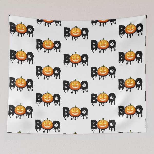 Item preview, Boo Happy Halloween - Halloween Design for Men, Women and Kids, Halloween Scary Evil Pumpkin, Halloween Stickers designed and sold by tsquarefabrics.