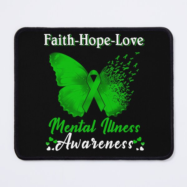 Item preview, Faith Hope Love Butterfly Mental Illness Awareness designed and sold by Gillosina.