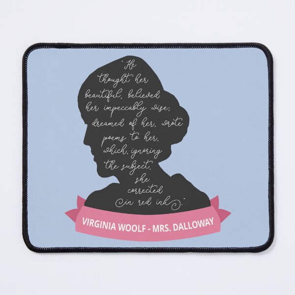 Item preview, Mrs. Dalloway Quote I - Virginia Woolf Silhouette designed and sold by Lemon Pepper.
