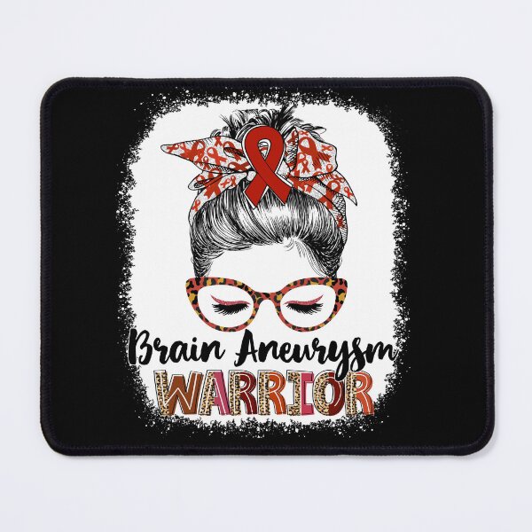 Item preview, Messy Bun Leopard Brain Aneurysm Warrior designed and sold by rechardtee.