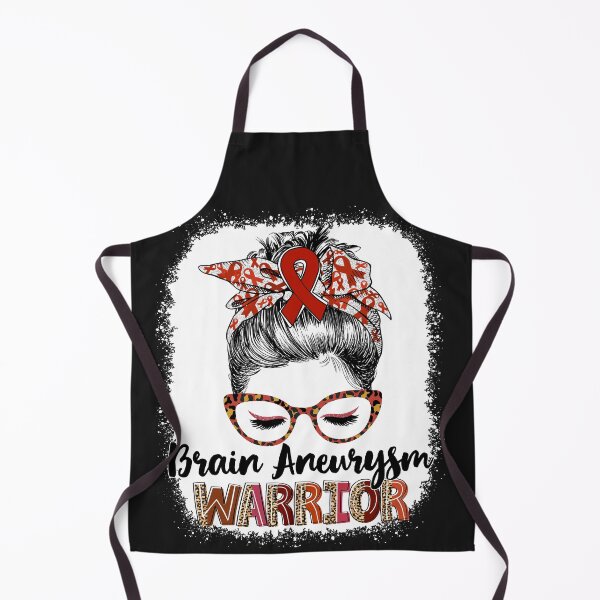 Item preview, Messy Bun Leopard Brain Aneurysm Warrior designed and sold by rechardtee.