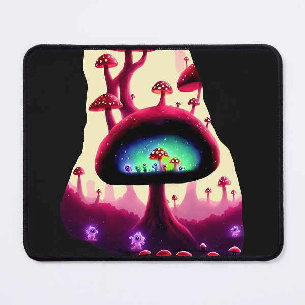 Item preview, Little glowing pink slime monsters and multicoloured glowing monsters in shroom-caves II designed and sold by BrachiaST.