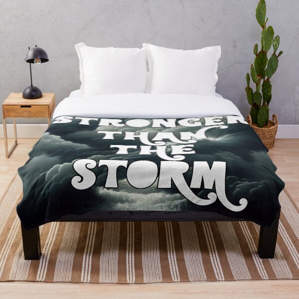 Item preview, Cita motivacional más fuerte que la tormenta Pegatina designed and sold by TheCreativeFab.