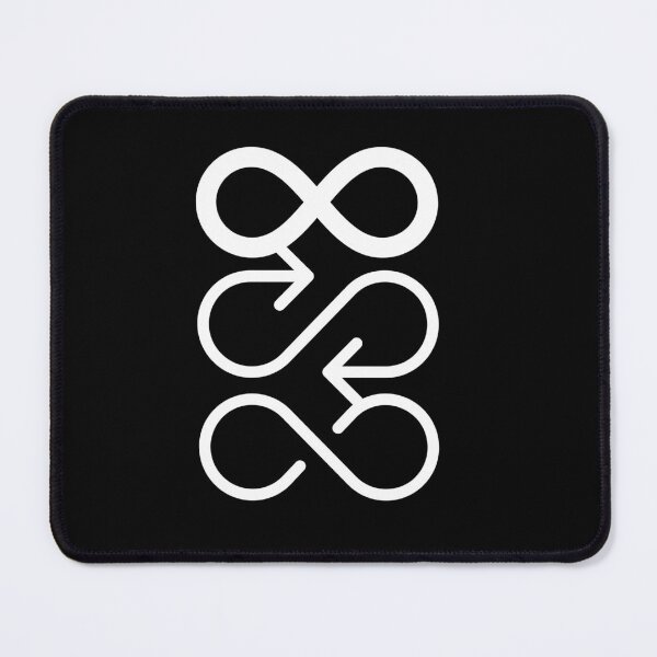 Item preview, Infinity times 3 black and white designed and sold by badbug.