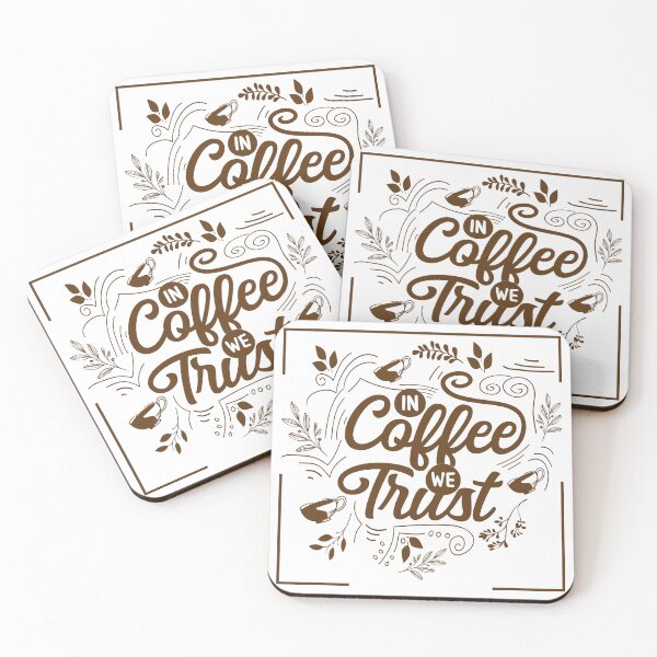 Item preview, In coffee we trust 1 border designed and sold by Makanahele.