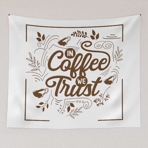 Item preview, In coffee we trust 1 border designed and sold by Makanahele.