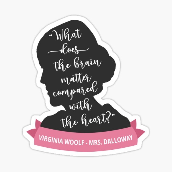 Mrs. Dalloway Quote II Virginia Woolf Silhouette