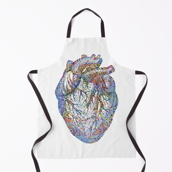 Item preview, HEART ILLUSTRATION WITH MULTCOLORED TRIBAL ART OVERLAY designed and sold by ittybittyowl.