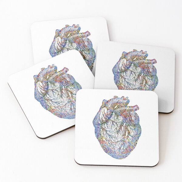 Item preview, HEART ILLUSTRATION WITH MULTCOLORED TRIBAL ART OVERLAY designed and sold by ittybittyowl.