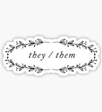 They/Them Pronouns Sticker