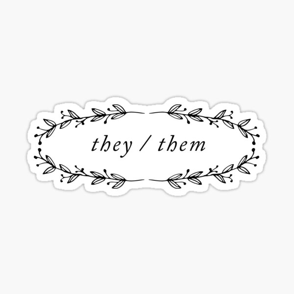 Item preview, They/Them Pronouns designed and sold by PlanetMew.