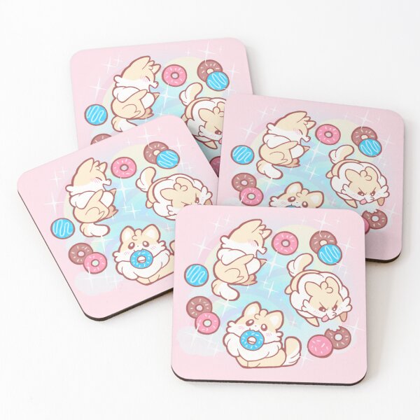 Item preview, Adorable Pomeranian Donut Party (rainbows & sparkles) designed and sold by kickgirl.