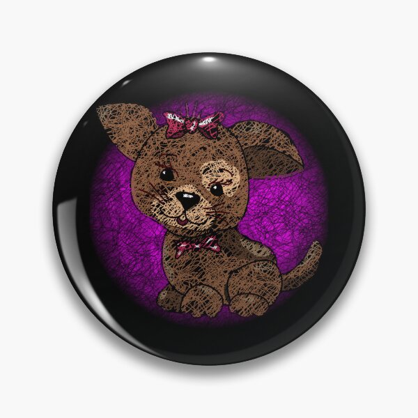 Item preview, Cute Puppy - Pink Background - Scribble Art - Unique Effect designed and sold by Oaks Creations.