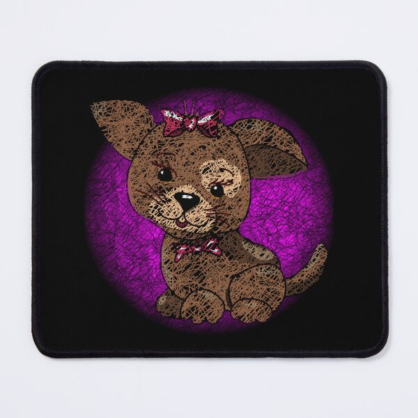 Item preview, Cute Puppy - Pink Background - Scribble Art - Unique Effect designed and sold by Oaks Creations.
